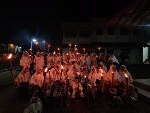 Semarak Takbir Obor Warnai Malam Iduladha di Jati Karangan Trenggalek